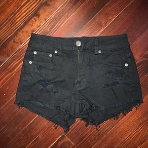Size 2 Black American Eagle Shorts